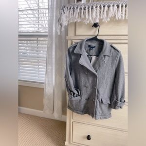 Blazer with pea coat style buttons